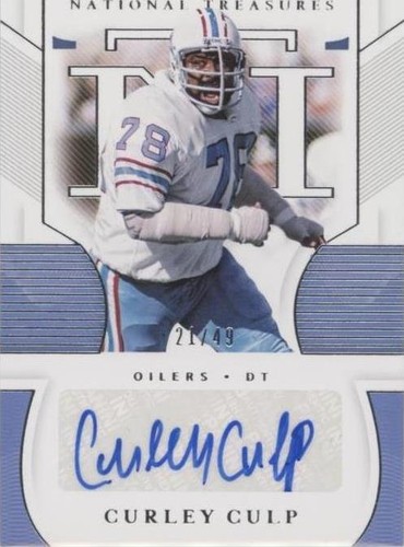 2020 Panini National Treasures Curley Culp #S-CC