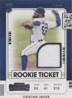 2021 Panini Contenders - Cristian Javier #RTJ-CJ