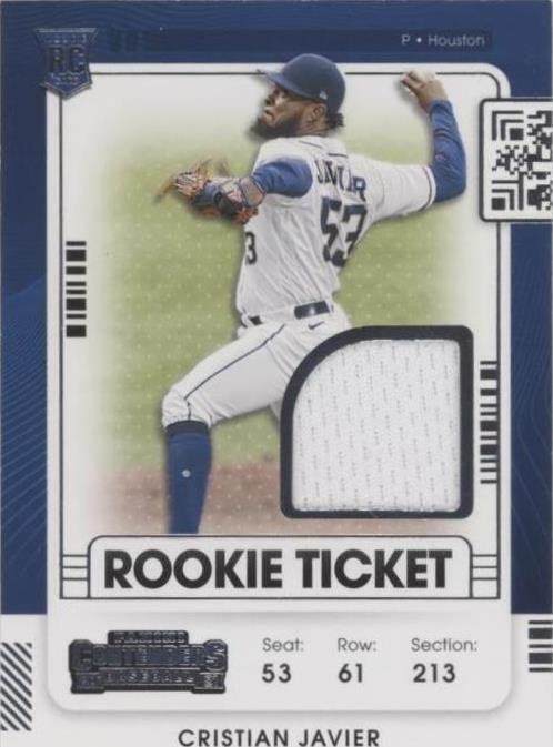 2021 Panini Contenders - Cristian Javier #RTJ-CJ