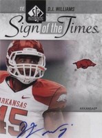 2011 SP Authentic D.J. Williams #ST-DW