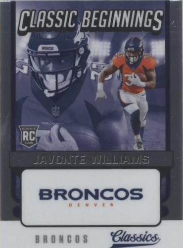 2021 Panini Classics Javonte Williams #CB-JW