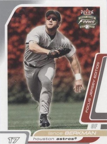 2003 Fleer Focus Jersey Edition - Lance Berkman #74