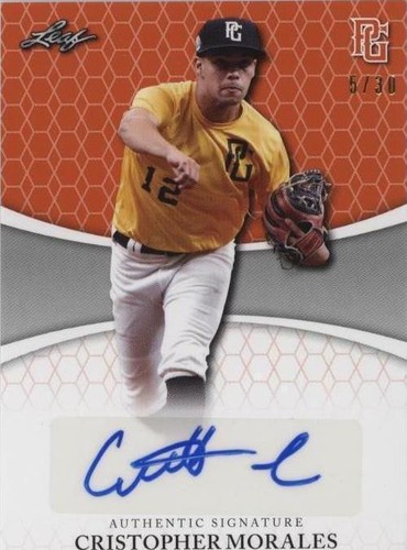 2022 Leaf Perfect Game National Showcase - Cristopher Morales #BA-CM6