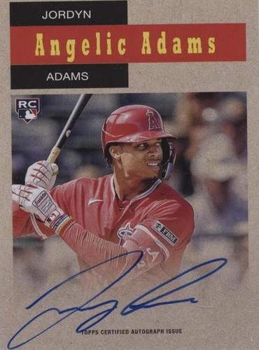 Jordyn Adams 2024 Topps Heritage RC #396 Chrome Refractor