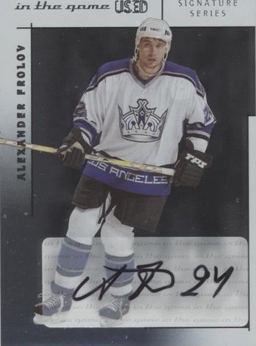 2003-04 In the Game-Used Signature Series - Alex Frolov #A-AF