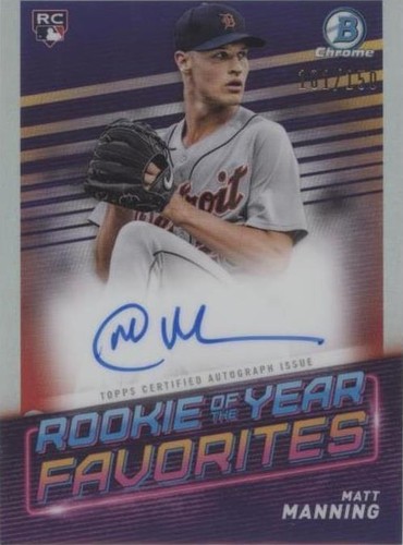 2022 Bowman - Matt Manning #ROYF-MM