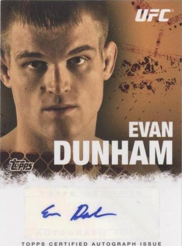 2010 Topps UFC Series 4 - Evan Dunham #FA-ED