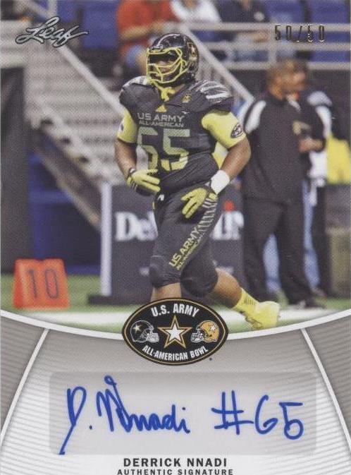 2014 Leaf U.S. Army All-American Bowl Derrick Nnadi #BA-DN1