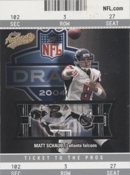 2004 Fleer Authentix Matt Schaub #105