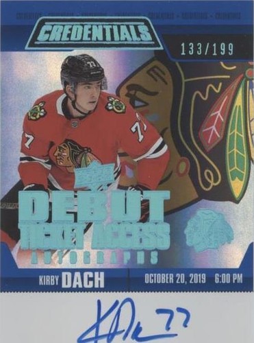 2019-20 Upper Deck Credentials - Kirby Dach #RTAA-KD