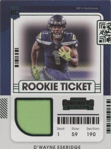 2021 Panini Contenders D'Wayne Eskridge #RTS-DWE