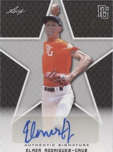 2020 Leaf Perfect Game National Showcase - Elmer Rodriguez-Cruz #BA-ERC