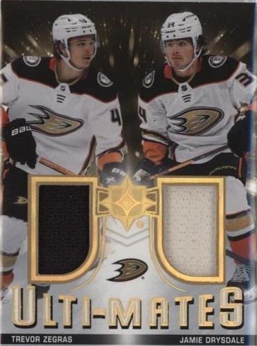 2021-22 Upper Deck Ultimate Collection - Jamie Drysdale Trevor Zegras #UTM-TJ