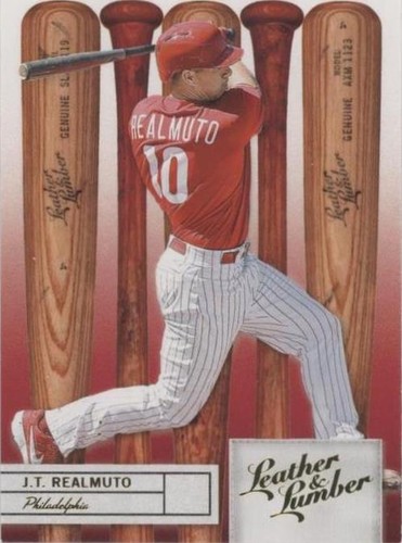 2019 Panini Leather & Lumber - J.T. Realmuto #55