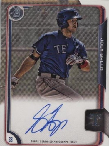 2015 Bowman Inception - Joey Gallo #BIA-JGA
