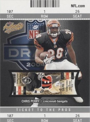 2004 Fleer Authentix Chris Perry #107