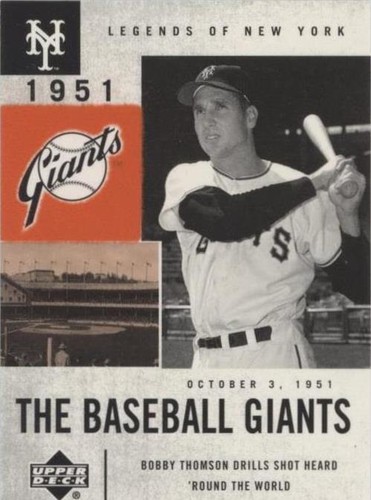 2001 Upper Deck Legends of New York - Bobby Thomson #50