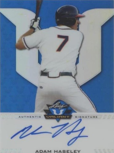 2017 Leaf Valiant Draft - Adam Haseley #BA-AH1
