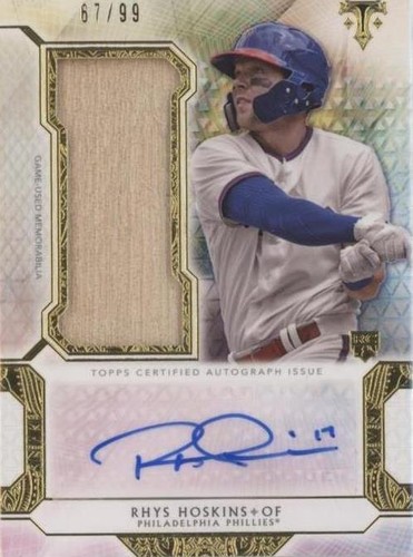 2018 Topps Triple Threads - Rhys Hoskins #UAJR-HOS