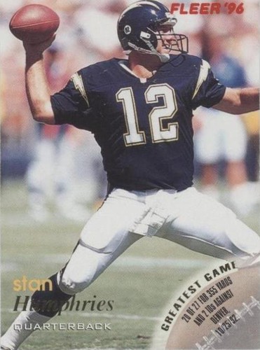 1996 Fleer Stan Humphries #121