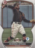 2023 Bowman 1st Edition - Aeverson Arteaga #BPPF-60