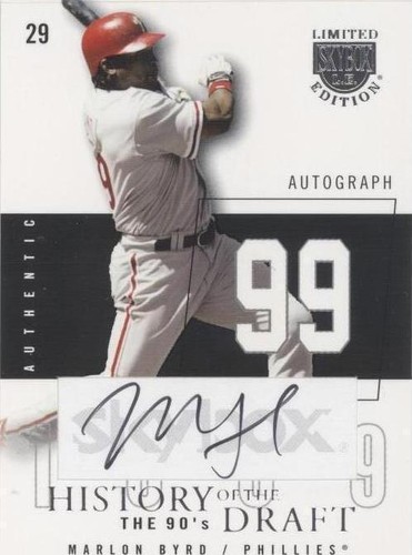 2004 Skybox Limited Edition - Marlon Byrd #HDA-MB