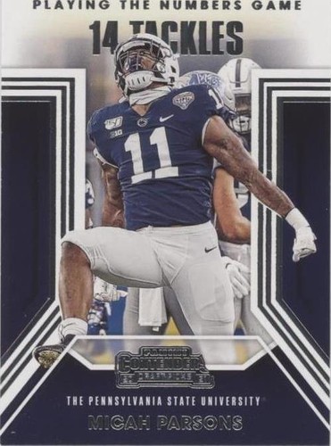 2021 Panini Contenders Draft Picks Micah Parsons #3