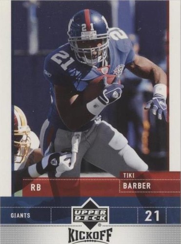 2005 Upper Deck Kickoff Tiki Barber #60