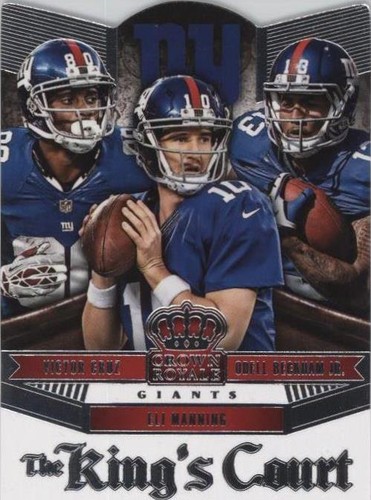 2014 Panini Crown Royale Eli Manning Odell Beckham Jr. Victor Cruz #KC22