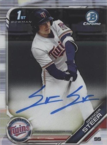 2019 Bowman Draft - Spencer Steer #CDA-SST