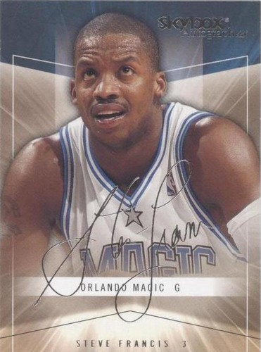 2004-05 Skybox Autographics - Steve Francis #18
