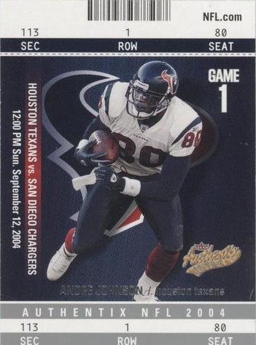 2004 Fleer Authentix Andre Johnson #17