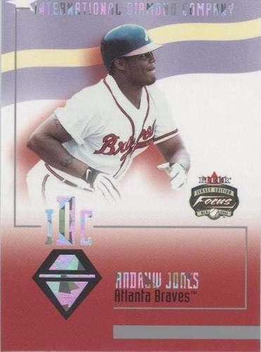 2002 Fleer Focus Jersey Edition - Andruw Jones #16 IDC