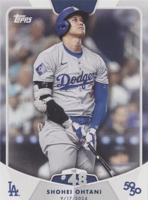 TOPPS SHOHEI OHTANI 50/50 大谷翔平野球カード 2024 Topps 50/50: Shohei Ohtani - Shohei Ohtani #96 for sale