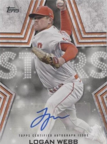 Logan Webb Autograph サイン 2023 Topps　オート 2023 Topps Logan Webb BSA-LW Baseball Star Auto TAG 10 San