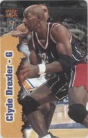 1997 Score Board Talkn' Sports - Clyde Drexler #24