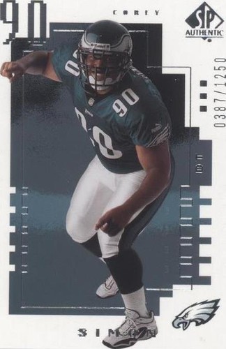 2000 SP Authentic Corey Simon #126