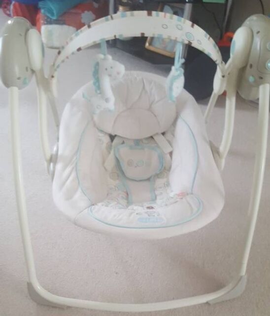 Sold Bright Starts Comfort And Harmony Portable Swing Biscotti