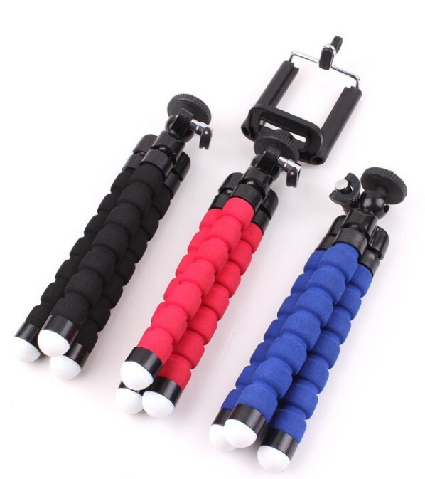 Universal Cell Phone Holder Flexible Octopus Tripod Bracket Selfie Stand Mount