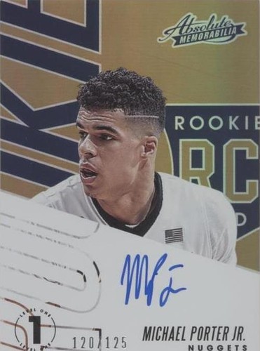 2018 Absolute Memorabilia Michael Porter Jr. ROOKIE AUTO
