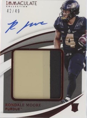2021 Panini Immaculate Collection Collegiate Rondale Moore #PPA-RM