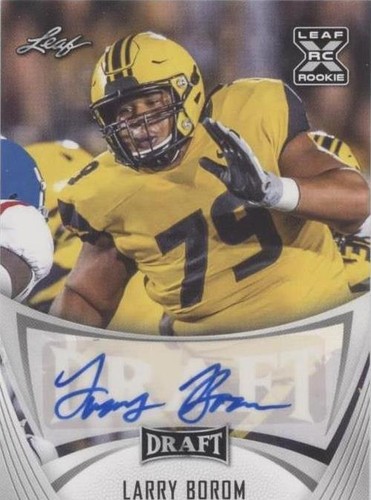 2021 Leaf Draft Larry Borom #BA-LB1