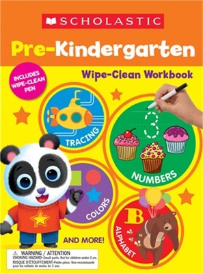 Scholastic Pre-K Wipe-Clean Workbook (Paperback or Softback)