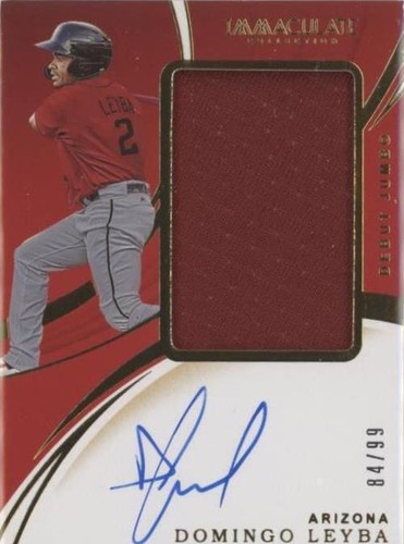 2020 Panini Immaculate Collection - Domingo Leyba #DJA-DL