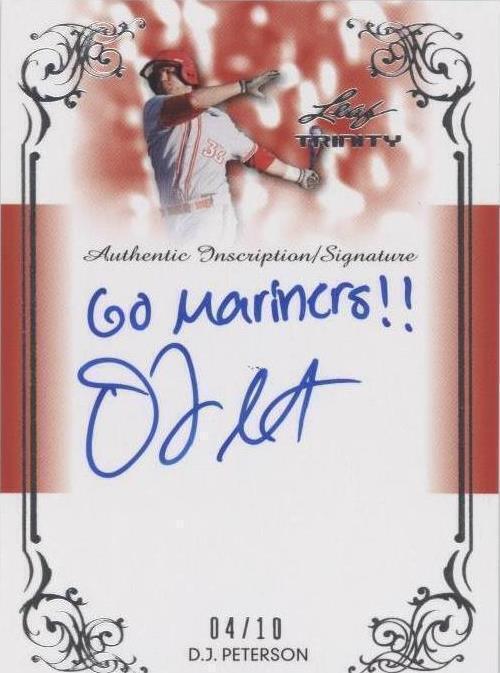 2013 Leaf Trinity - D.J. Peterson #DTI-DJP