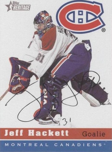 2000-01 Topps Heritage - Jeff Hackett #126
