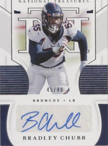 2020 Panini National Treasures Bradley Chubb #S-BC