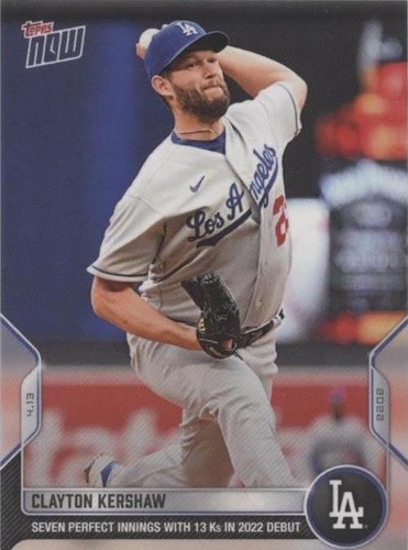 2022 Topps Now - Clayton Kershaw #49