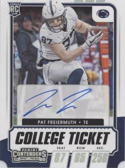 2021 Panini Contenders Draft Picks Pat Freiermuth #125