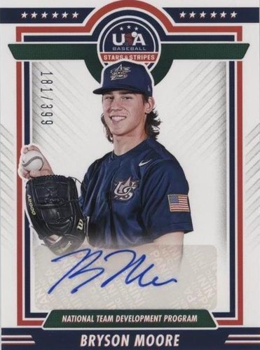 2022 Panini USA Baseball Stars & Stripes - Bryson Moore #NTDP-MO
